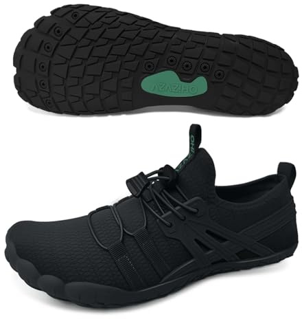 Scarpe da spiaggia per uomo e donna, scarpe da nuoto, scarpe da ginnastica leggere, Nero , 42/42.5 EU