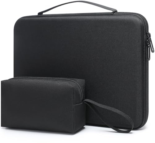 HYZUO 17-17,3 Pollici Custodia Rigida PC Portatile Borsa, Nero