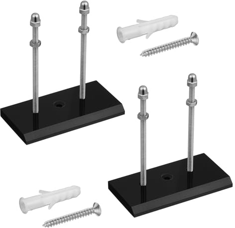 Gtziqa 2 Pack Skateboard Deck Display Wall Mount, Skateboard Wall Mount with Installation Screws Skateboards Hanger Skateboards Rack for Display and Storage Snowboards Scooters Longboards