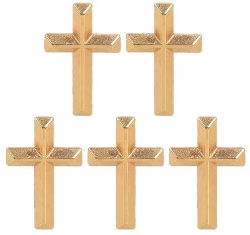 5 st mångsidig krucifix brosch pin religiös bricka tillbehör kostym tillbehör kristna legering brosch