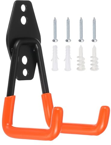 Nexarelle Wall Mounting High Velocity Floor Bracket 2.9x2.4 Orange | Multifunctional Wall Mount Floor Fan Hook Hanger Kit for Household Warehouse Garage