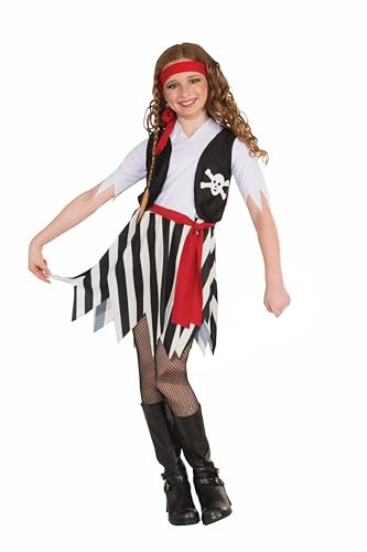 Rubies Buccaneer Pirate Costume Dress for Kids Girl's Medium