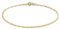 CARISSIMA Women's 9 ct Yellow Gold Sparkle Forzatina Chain Bracelet of Length 18.5 cm/7.25 Inch