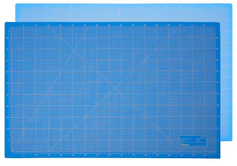 Victor Schneidematte Blau 60x90cm 3-lagig Schneidematte A1 selbstheilend - Bastelunterlage - Schneideunterlage - Schnittmatte - Schreibtischunterlage - Unterlage Schreibtisch Nähen