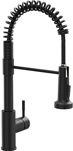 GIMILI Black Kitchen Faucet with Pull Down Sprayer