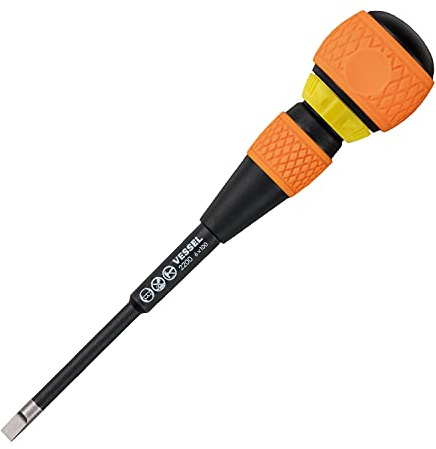 VESSEL BALL GRIP Ratchet Screwdriver (-6(1/4) x100(4))