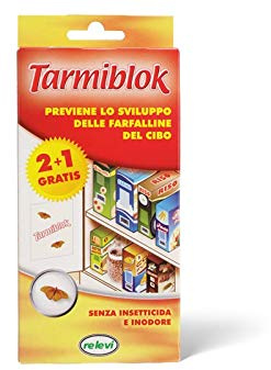 6 Confezioni Tarmiblok 2 + 1 Foglietti anti farfalline cibo