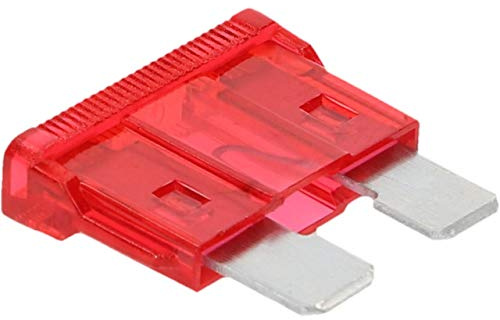 CARTREND 10474 platt fästsäkringsset 10 ampere, röd, 5 delar