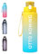 Otto Koning Borraccia 1 Litro Palestra Borracce Fitness Antigoccia, Bottiglia Acqua BPA Free con Apertura Un Pulsante, Spazzola Pulizia Inclusa - Per Scuola, Ufficio, Sport