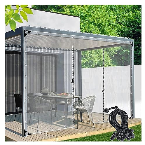 Wasserdichte transparente Pavillon-Seitenteile mit Reißverschluss-Tür für anpassbare Outdoor-Vorhänge
