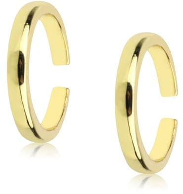 Mikovivi Lot de 2 Bagues D'orteil Ajustables pour Femme, Design Minimaliste Classique Anneau Ouvert Bijoux de Pied Ambiance Estivale (Or)