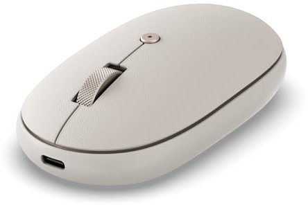 Satechi OntheGo Bluetooth Mouse, Connect Up to 3 Devices, for Laptop, Sand
