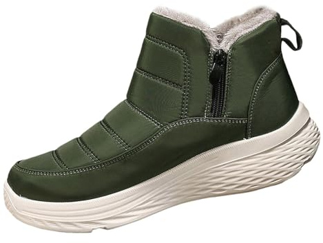 Snow Boots Women Winter Ankle Waterproof Thermal Fur Lined Leather Lightweight Ladie's Non Slip Walking Boots wading