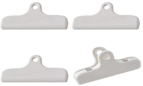 Large Food Bag Clips, Heavy Duty Airtight Sealing Paper Clamps for Chip Bags, Snacks, Pet Food to Keep Fresh, Kitchen & Office Storage Organization Essentials 5.91-Inch, 4-Pack