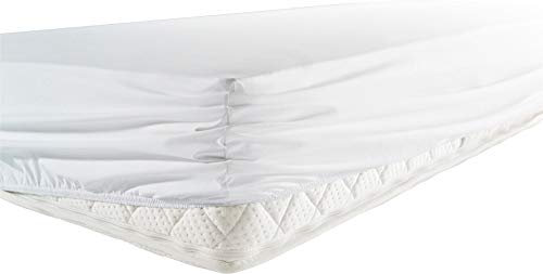 Erwin Müller Spannbettlaken Dessau wasserdicht/Kochfest Jersey weiß Größe 100x200 cm