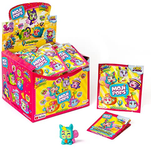 MojiPops Party - Abbildung von 24 Sammelfiguren (PMPPD824IN00), mit 1 Figur in jedem Umschlag