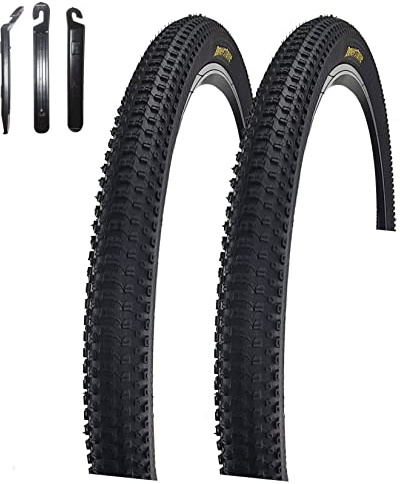 2 x Roverstone 27,5 Fahrradreifen Fahrradmantel Schwarz 54-584 (27,5 x 1,95) inkl. 3 Reifenheber