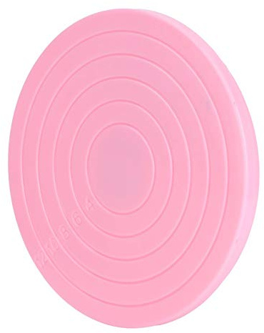 2Pcs Base de pastel Soporte 360 ° Mini plato giratorio para pasteles Galletas Decoración de postres Herramienta para hornear de cocina, 14 cm/5,5 pulgadas
