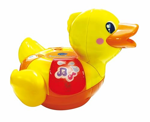 VTech Float & Splash Duck, Bath Toy for 1 Year Olds, Sensory Bathtub Toy with Lights & Music, Bath Time Gift for Babies & Toddlers 1, 2, 3 years +, English version