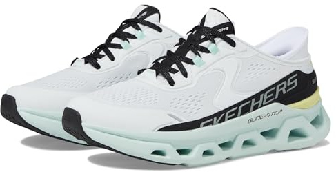 Skechers Women's Glide-Step Altus Hands Free Slip-Ins, White/Multi, 8 Wide