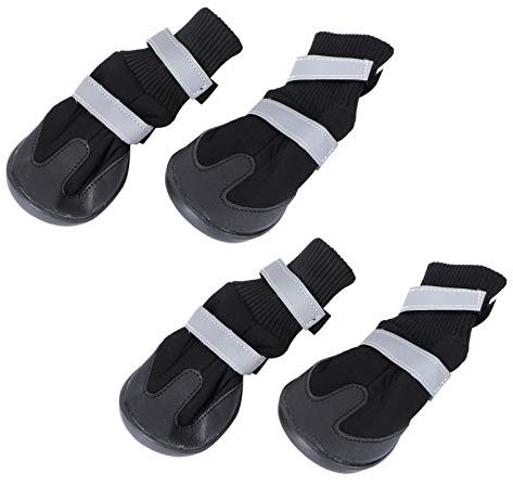 Sosoport 4 Stück Schneestiefel für Hunde Haustierschuhe Die besten Hundestiefel für den Winter Hundestiefel für Schnee hundeschuhe Hund warme Stiefel Haustier Hund Winterschuhe der Hund