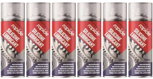PNJB Silicone Spray Lubricant, All-Weather Protection, Multi-Purpose, Repels Dirt & Moisture, Fast Drying, Vinyl Material,250ML (6PCS)