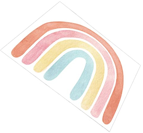 Adesivo da Parete Arcobaleno DIY Rimovibile Decorativo
