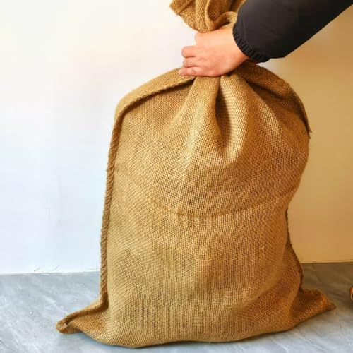 Sacchi riutilizzabili in iuta naturale per conservare e coltivare patate, confezione da 2 sacchetti di iuta per conservare e coltivare, 60 x 40 cm
