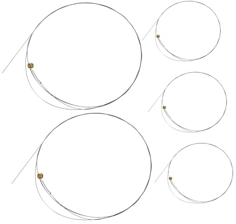 SUPVOX 5piezas Cuerdas De Guitarra Eléctrica De Acero Cuerdas De Guitarra Clásica B- ª Repuesto Para Principiantes Uso Conciertos De Música Folk