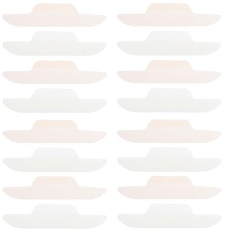 Abaodam 24 Pezzi Protezione Colletto Camicia Assorbente Antisudore Usa e Getta Non Tessuto a Forma Curva per Riunioni e Discorsi Pubblici