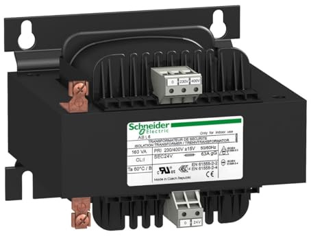 Schneider Electric ABL6TS10B Transformer 100VA 24V, Trf 230-400/24V 100Va Snglwound