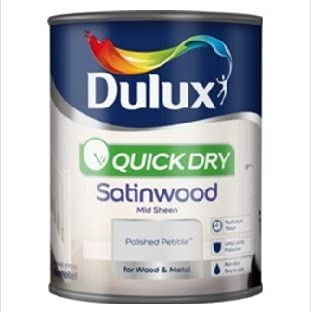 Dulux Quick Dry Satinwood 750ml Polished Pebble