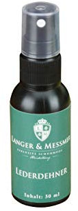 Langer & Messmer Espray de estiramiento para piel contra zapatos que presionan Para eliminar rápidamente los puntos de presión El estirador de cuero en calidad de zapatero, transparente 50 ml