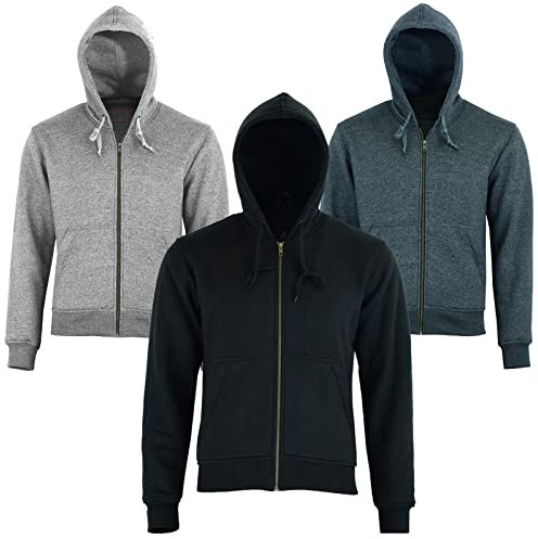 Vaster Veste à capuche en polaire Kevlar pour moto - Avec protection amovible - 2 couleurs (noir, M)