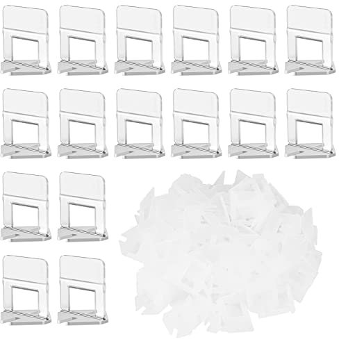 Clips 400 Pièce 2mm Croisillons pour Carrelage Croisillon Autonivelant Professionnel Kit de Système de Nivellement pour Outils de Construction de Murs en Céramique