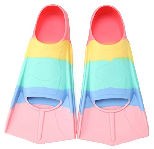 Azuunye Kids Swim Fins Youth Short Blade Swimming Training Flippers 4XS