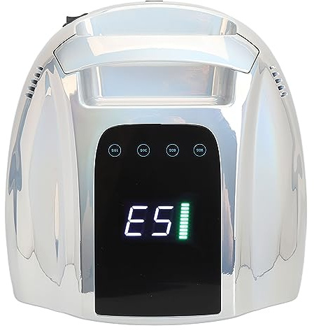 Piastra Base Rimovibile, Lampada per Unghie Wireless Portatile da 96 W con 42 Chip Luminosi, Display Digitale, Rilevamento a Infrarossi, Luce per Unghie Polimerizzante UV, (Spina
