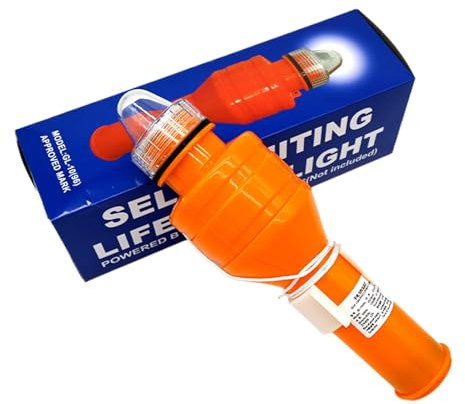 Bvizyelck Luz LED de aro salvavidas, Luz de aro salvavidas flotante - Luz de baliza de seguridad flotante | Lámpara de señuelo de cebo con luz LED de alta visibilidad para barco pontón marino en kayak