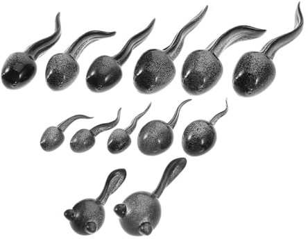 NAMOARLY 13pcs Mini Resin Tadpole Figurines Tiny Animal Statues Mini Pond Decorations for Garden Diy Micro Landscape Outdoor Aquarium Accessories