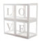 Ballon Box Buchstaben,Ballonbox Transparent,Love Box,Babyparty Box Deko Mädchen,Geschenkbox Transparent für Valentinstag,Geburtstag Party Hintergrund Deko,Baby Shower Deko,Baby Party,DIY Name,4 PC