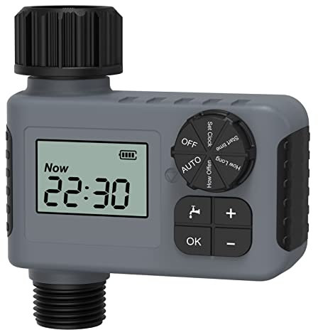 Temporizador de agua de jardinería, dispositivo de riego automático, control de detección de lluvia, control inteligente del sistema de riego con cerradura