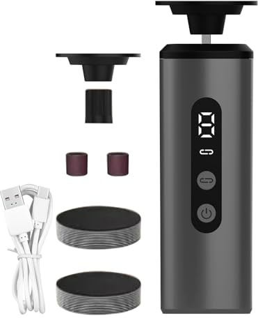 Broyeur électrique pour les callosités, épilateur de peaux mortes, rechargeable et durable, prise en main ergonomique et confortable, 13 x 4 x 4 cm, pour voyage, maison ou environnement professionnel