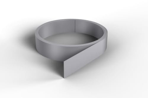 NORDLINGER PRO Smart Profile piatto adesivo – 840040 – PVC – 3 x 0,04 x 10 m – grigio – finitura murale