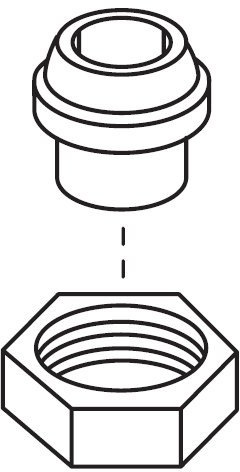 Moen Ground Joint Union and Nut