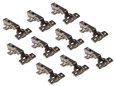 Gedotec Topfband Clip-On 110° Topfscharnier Eckanschlag G20 mit Schließautomatik & Soft-Close Dämpfung | Küchen-Scharnier zum Schrauben | Kröpfung 0 mm | 30 Stück - Möbelscharnier mit Montageplatte