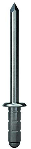 GESIPA | 50 rivetti ciechi in acciaio inox (VA2) Ø 4,8 x 10 mm PolyGrip | Set di rivetti ciechi per spessore del materiale: 4,0 – 6,5 mm | lavorazione con pinze per rivetti | rivetti cavi, rivetti