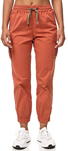 Tazzio Cargo Hose Damen Cargohose Regular Fit F600 (L, Ocker)