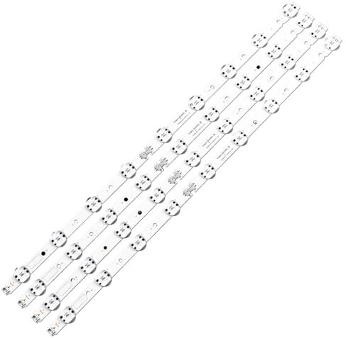 Lskjzzn Rétro-éclairage TV LED, 4 pièces, Compatible for LG 65 Pouces SSC_65UK63_9LED_SVL650AS48A95_REV 65UK6300 65UK6400 65UK6470PLC 65UK6400PLF 65UK6300P