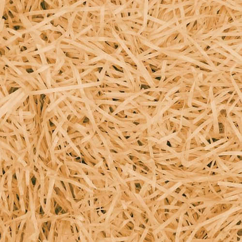 200 g Raphia-fyllning för strimlad presentkorg fyllning av presentpapper för fyllning av presentkorg och inslagning present för presentförpackning dekoration (kaki)