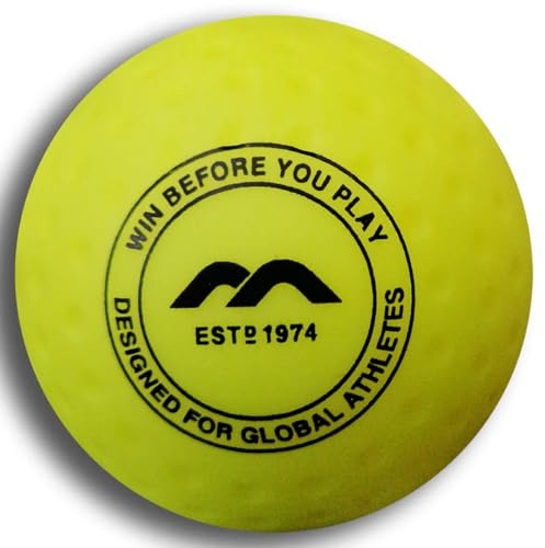 Mercian Genesis - Palla da hockey con fossette, colore: Giallo